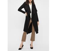 Object Chaqueta de mujer larga con solapas. Negro 34 (XS)