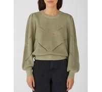 Object Jersey de mujer cuello redondo tacto suave. Verde anticuario 40/L