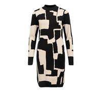 Object Knit Dress Objray L/S-Vestido de Punto AOP Noos, Negro, XL Mujeres