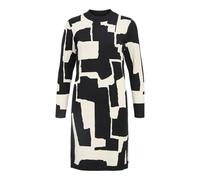 Object Knit Dress Objray L/S-Vestido de Punto AOP Noos, Negro, XL Mujeres