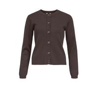 Object Knit Objester SLI L/S Noos-Cárdigan de Punto, Seal Brown, XS para Mujer