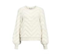 Object Knit Pullover Objhollow L/S Re Noos Jersey de Punto, Beige, S para Mujer