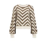 Object Knit Pullover Objhollow L/S Re Noos Jersey de Punto, Beige, XS para Mujer