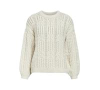 Object Objdiddi Lo L/S Knit Pullover Noos Suéter pulóver, Beige, S para Mujer