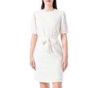 Object Objfeodora S/S Short Dress Noos Vestido, Cloud Dancer, L Mujeres