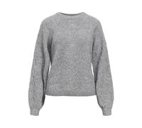 Object Objflora Re L/S Knit Pullover Noos Jersey de Punto, Color Gris, S para Mujer