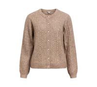 Object Objflora Re LS Knit Button Cardigan Noos, Color Pardo, M para Mujer