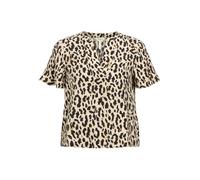 Object Objkarina S/S Re V-Neck Top Noos, Arena, 34 Mujeres