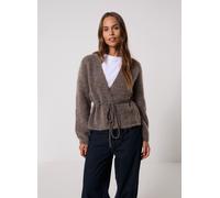 OBJECT Objnete L/S Re Tie Cardigan Noos S Marrón