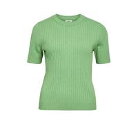 Object Objnoelle S/S Knit T-Shirt Noos Jersey de Punto, Verde Vibrante. Detalles: Mezcla, L para Mujer
