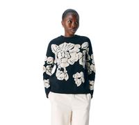OBJECT Objray Lo L/S Knit Pullover Aop Noos XL Negro