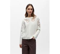 OBJECT Objreynard Cutout O-Neck Pullover Div L Blanco