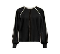 Object Objreynard LS Lo Contrast Pullover DIV Jersey, Negro, S para Mujer