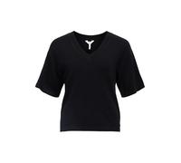 Object Objthess 2/4 Lo V-Neck Knit Top Noos, Negro, S Mujeres