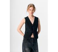 OBJECT Objzarafine S/L Re Denim Waistcoat 141 S Negro