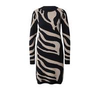 OBJECT Vestido de punto 'Ray' beige claro / negro L beige claro / negro
