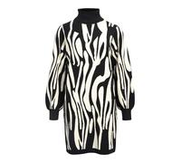 OBJECT Vestido de punto 'RAY' negro / blanco lana S negro / blanco lana