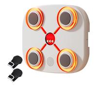 Objetivo Boxeo Electrónico,Equipo de Entrenamiento Interior de 3 Velocidades con Luz LED,Saco Musical de Pared para Entrenamiento - para Hombres Mujeres Niños Niñas Adolescentes Hijos Familia Amigos