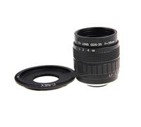 Objetivo CCTV de 35 mm F1.7 Compatible con Sony E Nex-6 Nex-7 Nex-5R A3500 A6300 A6100 A6400 A6500 A5100 con Montura C y Anillo Macro
