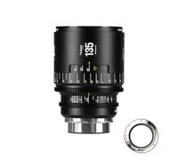 Objetivo de Cine Manual Profesional de fotograma Completo 7artisans 135 mm T2.4 Serie Infinte, Compatible con Montura PL para fotografía y Cine, Color Negro