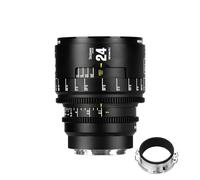 Objetivo de Cine Manual Profesional de fotograma Completo 7artisans 24 mm T2.1 Serie Infinte, Compatible con Montura EF para fotografía y Cine, Color Negro