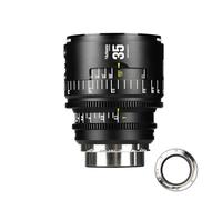 Objetivo de Cine Manual Profesional de fotograma Completo 7artisans 35 mm T2.1 Serie Infinte, Compatible con Montura PL para fotografía y Cine, Color Negro