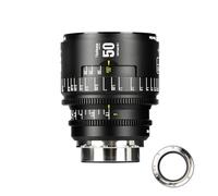 Objetivo de Cine Manual Profesional de fotograma Completo 7artisans 50 mm T2.1 Serie Infinte, Compatible con Montura PL para fotografía y Cine, Color Negro