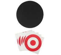 Objetivo de espuma EVA suave con anillos de alta visibilidad para práctica en interiores y exteriores, tablero portátil ligero con 5 calcomanías, negro (negro)