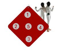 Objetivo de la Cerca | Ejercicio de Cerca de Entrenamiento de Objetivo montado en la Pared | Engranajes auxiliares con bueyes, Equipo de Habilidades Compacto para Mejorar el Sable