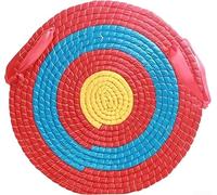 Objetivo de paja artesanal para entrenamiento con estética reutilizable y elegante para decoración de habitación o estudio (30 x 2 cm, colores mezclados)