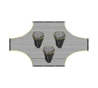 Objetivo de portería de fútbol: equipo de entrenamiento de puntuación resistente, práctica, entrenamiento de fútbol ajustable, mejora de habilidades de tiro, accesorios de portería al aire libre para