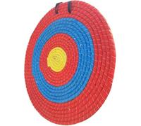 Dequate Objetivo de tiro con arco redondo, diana de arco de paja hecha a mano, 40 cm tiro con arco de paja, 4 anillos Bullseye, accesorios de entrenamiento de tiro con arco
