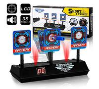 Objetivo de Tiro Electrónico para Nerf con Restablecimiento Automático para Pistolas Nerf con Efectos Inteligentes de Sonido y Luz, para Nerf N-Strike Elite/Mega/Rival Series