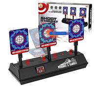 Objetivo Digital Electrónico, Diana con Restablecimiento Automático, Efectos Inteligentes de Sonido y Luz, Juguete Tiro Al Blanco para Nerf N-Strike Elite/Mega/Rival Series para 6-12 Años Niños