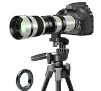 Objetivo F para Nikon - Teleobjetivo 420-800mm f/8.3 Lente de Zoom Manual para Nikon D3500 D850 D7500 D5600 D3400 D500 D7200 D5500 D750 D810 D3300 D5300 D610 D7100 D5200 D600 D3200 D800 DSLR Cámaras