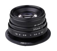 Objetivo Fijo de Enfoque Manual de 35 mm F1.6 Compatible con monturas Sony E, EOS M, N1, C, FX y NEX Micro 4/3 C-M4/3 for cámaras sin Espejo.(1)