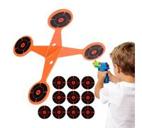 Objetivo Giratorio De Entrenamiento: Juego De Entrenamiento Resistente De Alto Calibre, De Orientación, Soporte para Objetivo De Tiro De Hierro Grueso | Equipo Al Aire Libre Durable del Acceso
