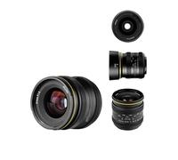 Objetivo Manual Kamlan 21mm F1.8, Compatible con cámaras sin Espejo Fujifilm FX M43, Canon EOS-M y Sony E (A6600, M50, XS10).(M43)