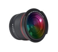 Objetivo Ojo de pez 0.35x, 52MM 55MM 58MM para Nikon D5200 D5100 D3500 | D3400 D3300 D3200 D3100 D3000, tapas traseras de lente, bolsa protectora(1x52mm)