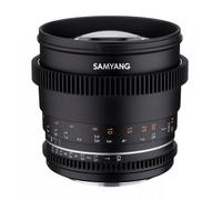 Objetivo Samyang VDSLR 85mm T1.5 MK2 Montura Canon EF Cine Profesional