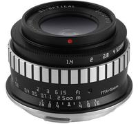 Objetivo TTArtisan 23mm F1.4 APSC Para Canon Negro+Plata (C2314-BS-RF)