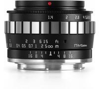 Objetivo TTartisan 23MM F1.4 APSC Para M43 Negro+Plata (A35BS-M43)