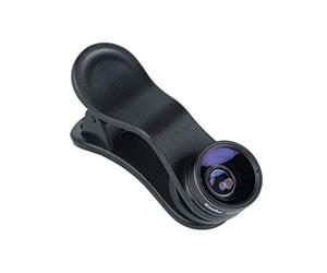Objetivo y Macro para cámara de Smartphone, Tableta o portátil de la Marca Kenko KE-RP065WM Real Pro Clip Wide 0,65x, de Color Negro.