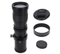 Objetivo zoom telefoto versátil de rango fijo para cámaras réflex digitales Canon y Nikon HD. Objetivo zoom telefoto de enfoque manual. Diseño