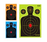 Objetivos de alcance | 10 objetivos de tiro contra salpicaduras de 18x12 pulgadas | Hojas de papel para práctica de lanzamiento de 30,5 cm | para tiro al aire libre, práctica en el patio trasero, entr