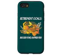 Objetivos de jubilación: Estanque más Grande, pez Feliz Koi Divertido Carcasa para iPhone SE (2020) / 7/8