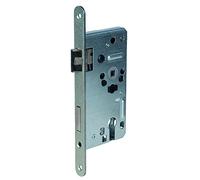 Objeto alpertec Cerradura Candado DIN derecha para habitaciones puertas Acero Inoxidable Mate, candado, candados, distancia de perfil 20 mm, redondo, cuadrado 8 mm, 78 mm, 36053270