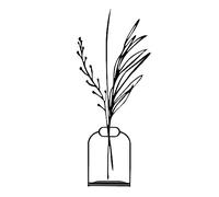Objeto decorativo "mini jarrón con flores"
