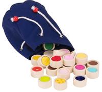 goki- Juego de Memoria táctil en Bolsa de algodón, Multicolor (59004)