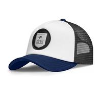 Oblack Gorras de Hombre Blue Navy Azul Classic Gorras Mujer Beisbol Ajustable con Visera Acolchada y Rejilla Negra - Gorra Trucker